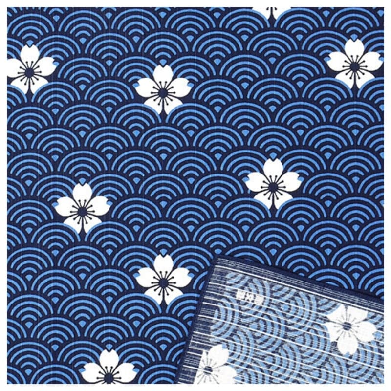 Japanskt Furoshiki Seigaiha mönster 70x70 cm