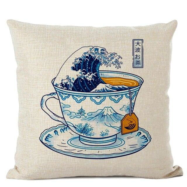Japanskt kuddfodral The Great Tea