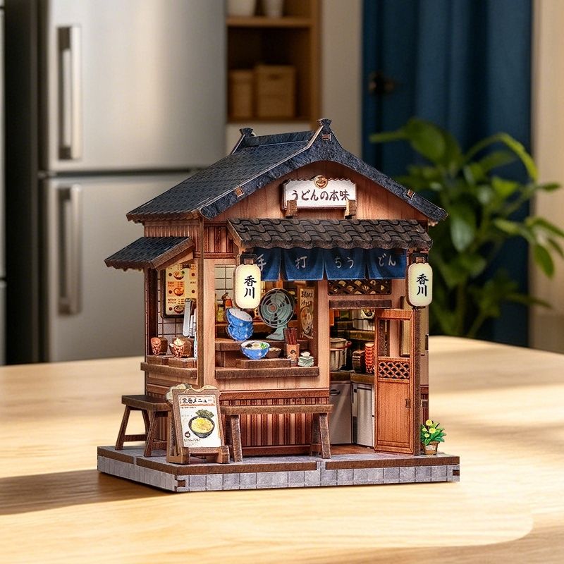 Japanskt mini-trähus byggsats Kagawa Udon House