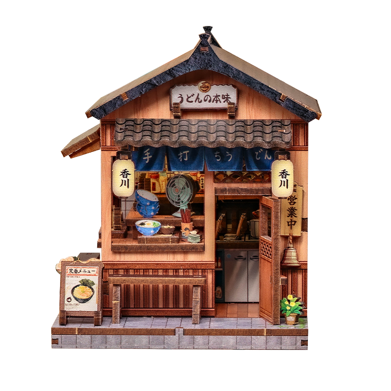 Japanskt mini-trähus byggsats Kagawa Udon House