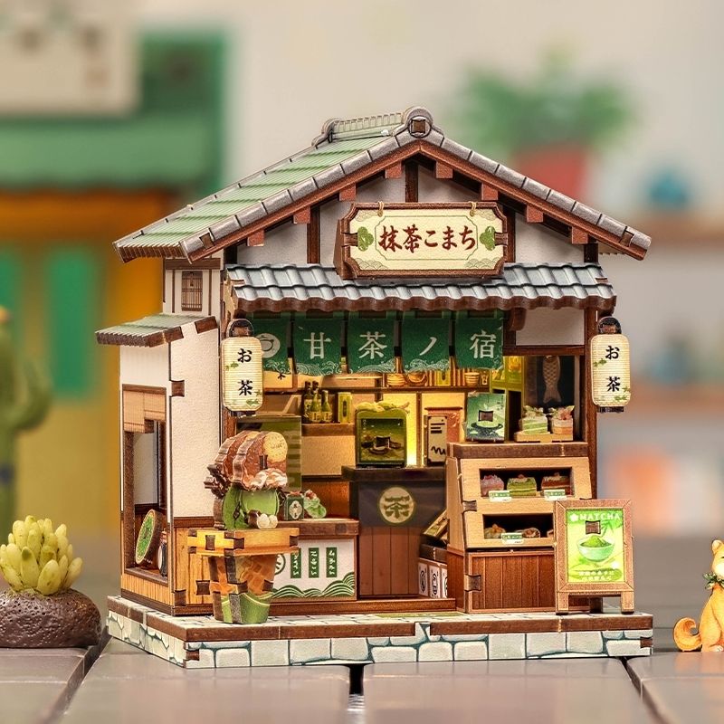 Japanskt mini-trähus byggsats Kyoto Matcha Cottage