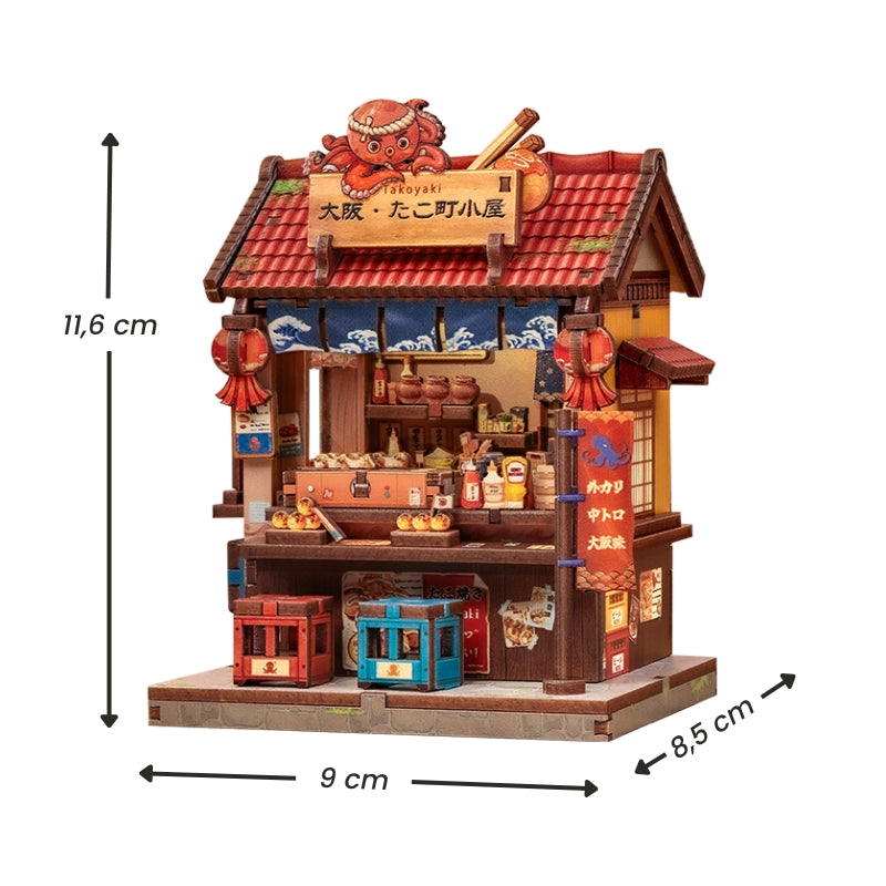 Japanskt mini-trähus byggsats Osaka Takoyaki