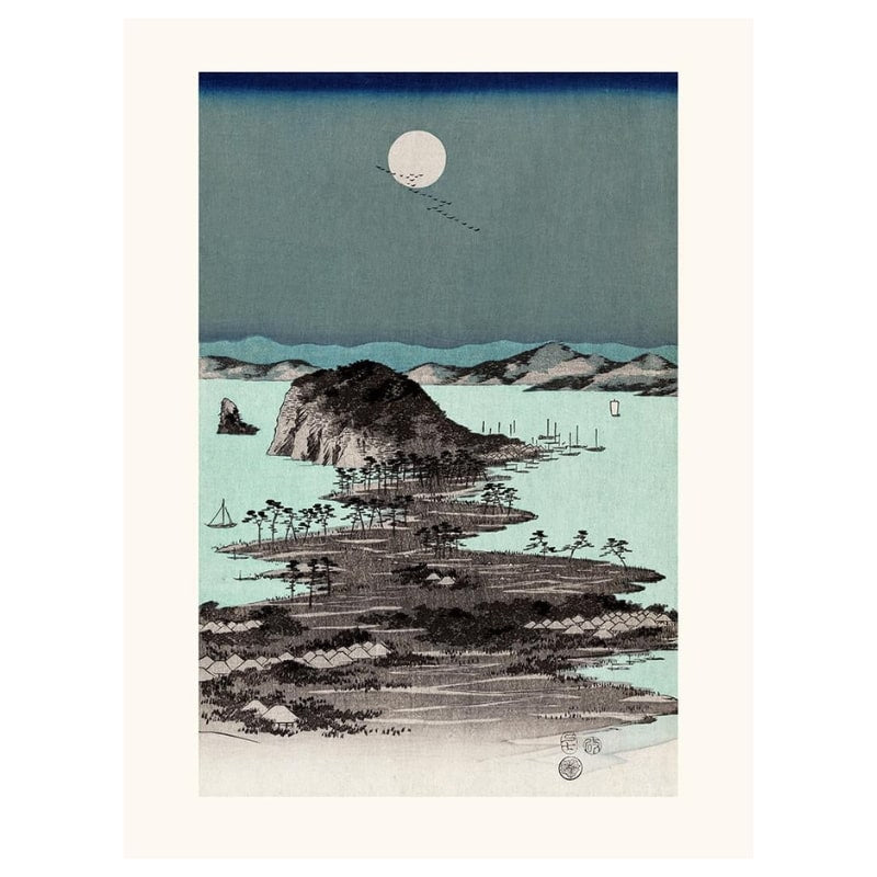 Japanskt tryck Hiroshige Kanazawa N°2 A3