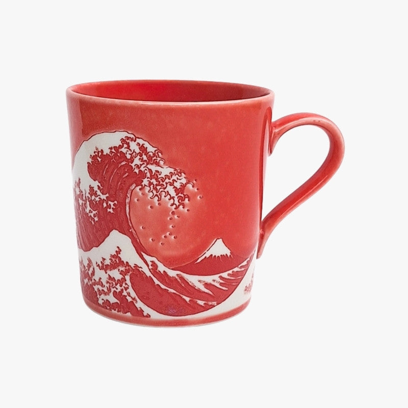 Kanagawa Röd Japansk Mugg