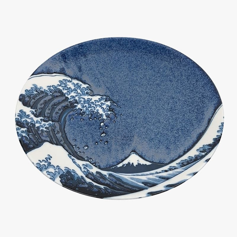 Kanagawa Rund Japansk Tallrik