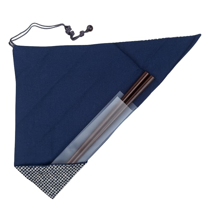 Kanoko blått japanskt ätpinnfodral