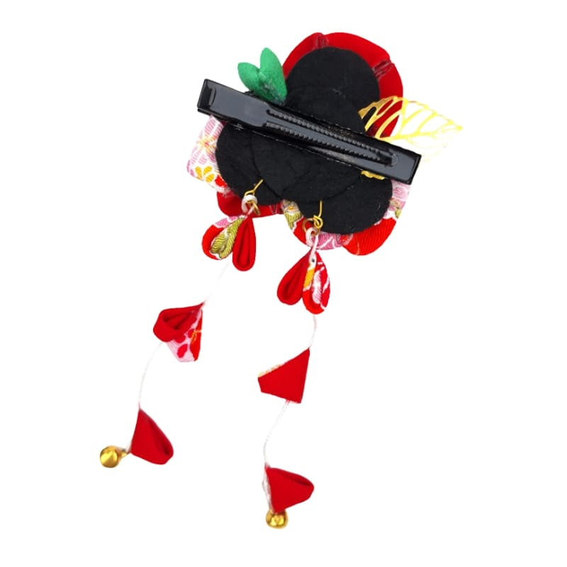 Kanzashi spänne blomma