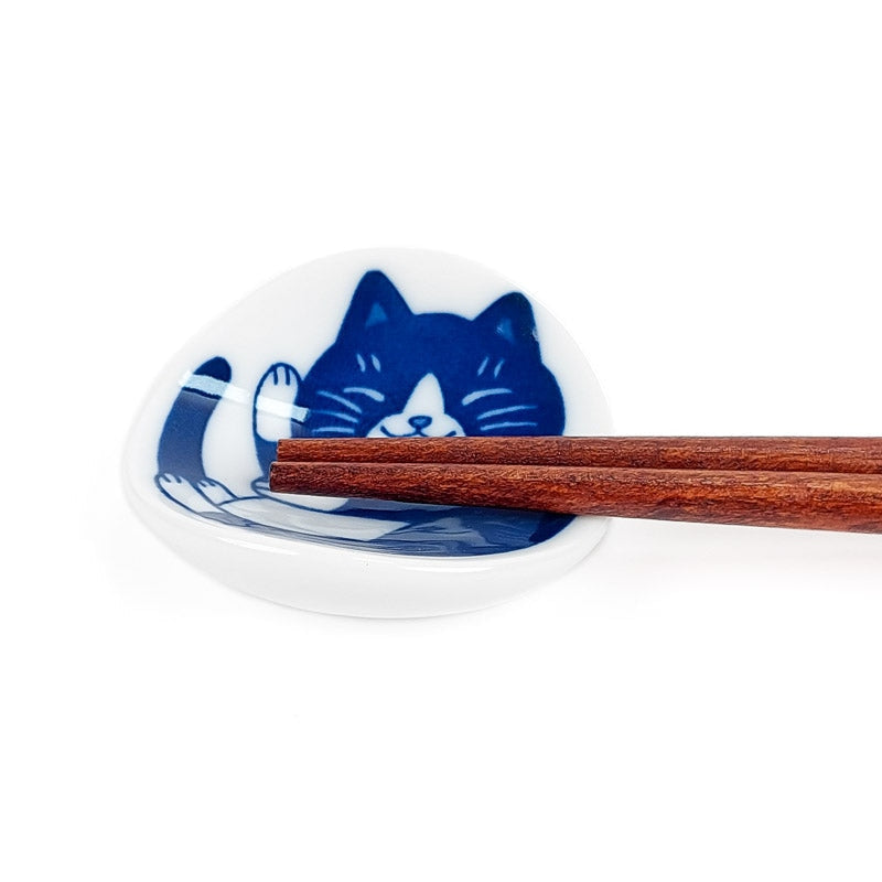 Katt Japansk ätpinnhållare