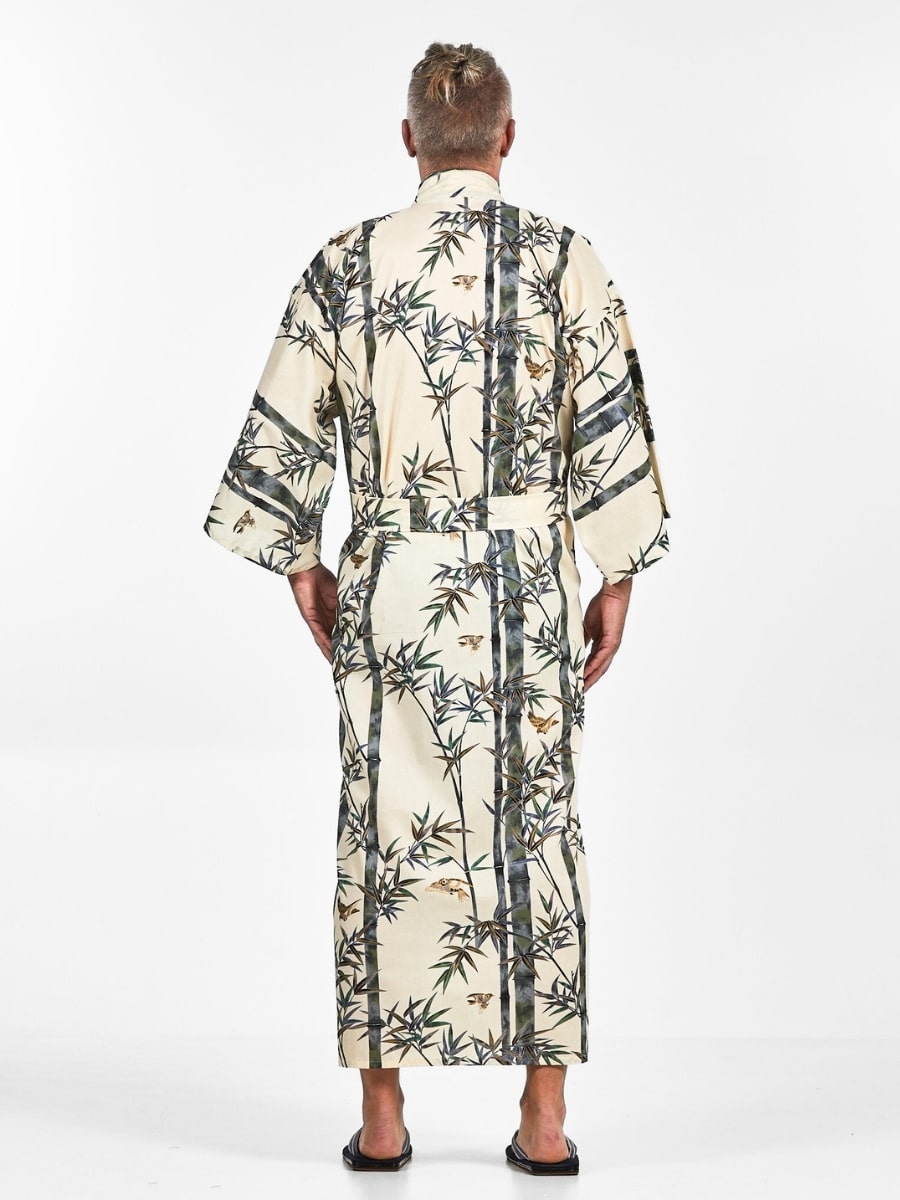Kimono i japansk bambu för män En storlek