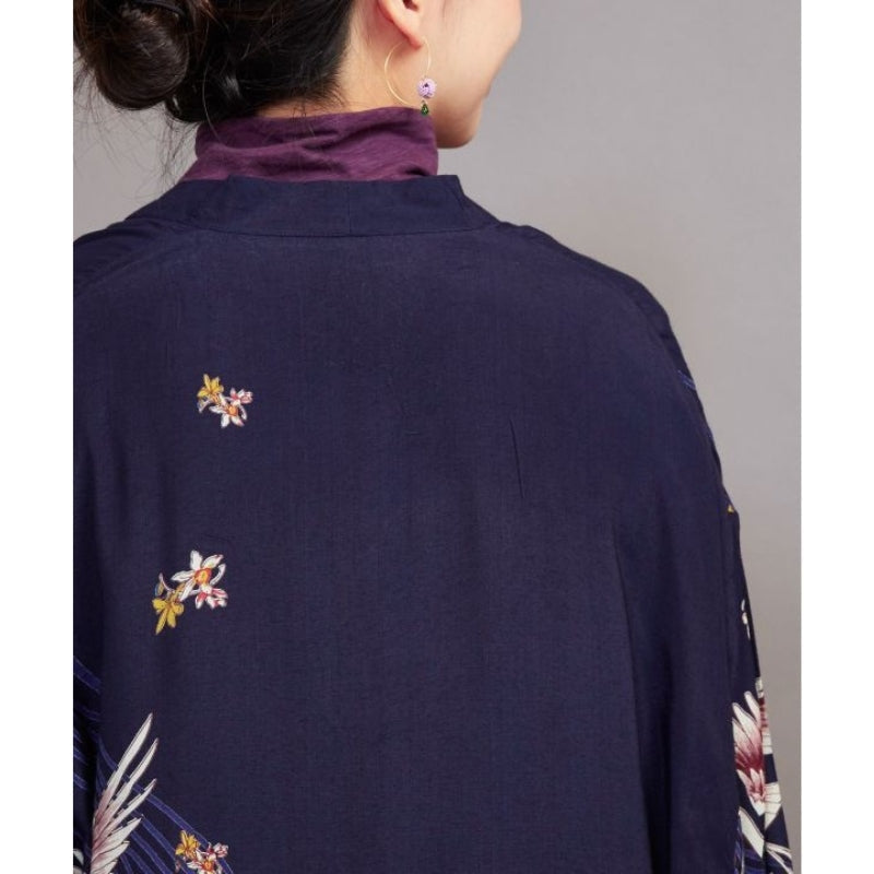 Kimono med lång kran för kvinnor En storlek