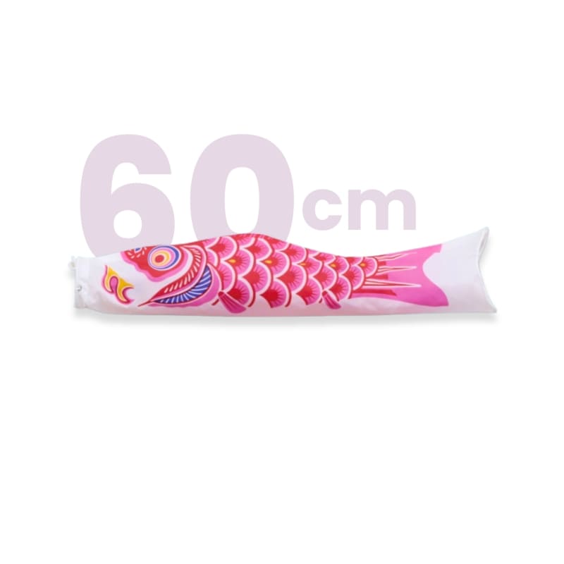 Traditionell rosa japansk koinobori - 60 cm