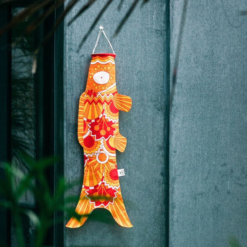 Koinobori Orange Retro 70 cm