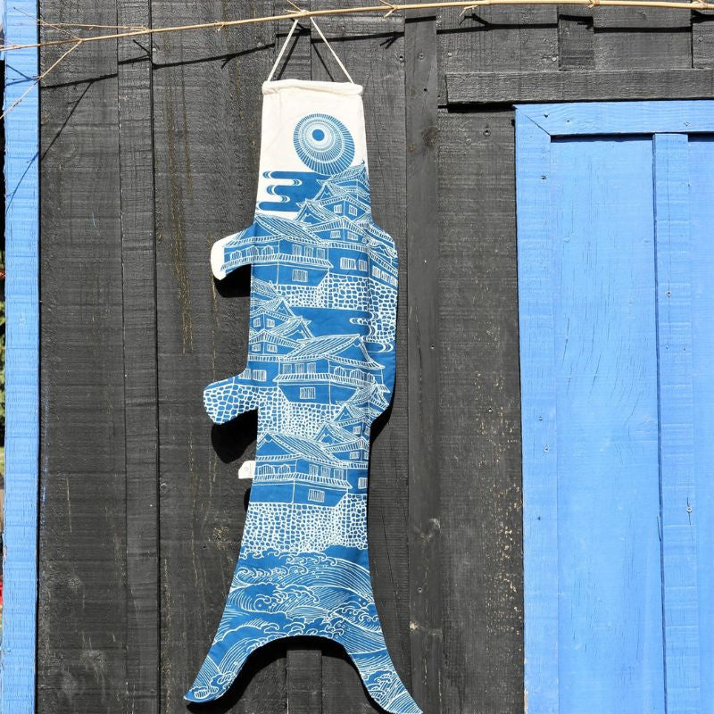 Koinobori Ôshiro Blå 70 cm