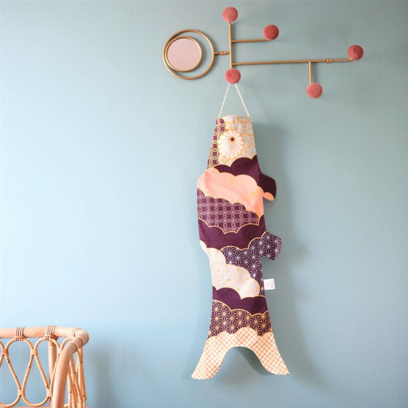 Koinobori Patchwork Plommon 70 cm