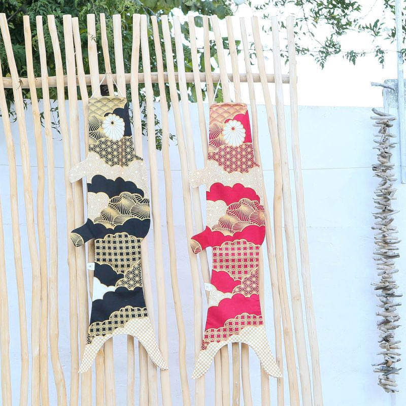 Koinobori Patchwork Röd 100 cm
