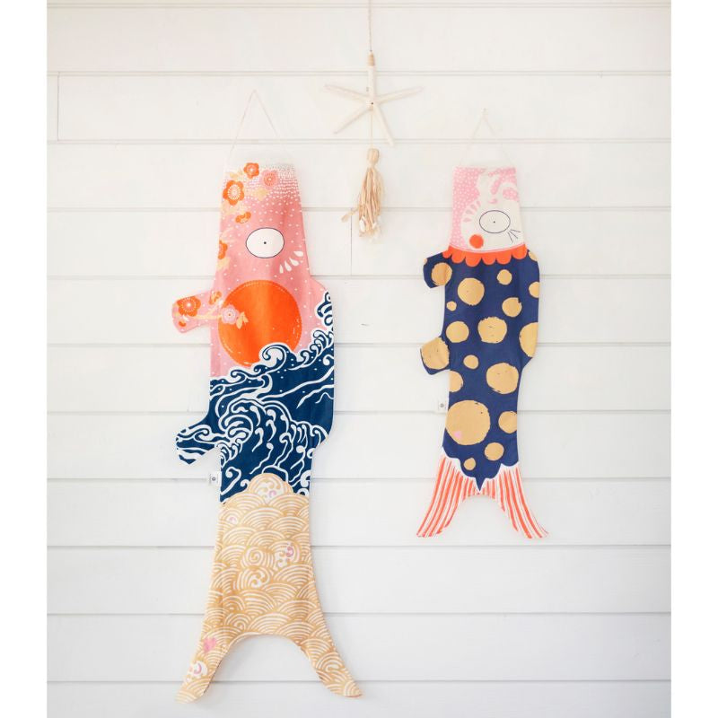 Koinobori Vågor 100 cm