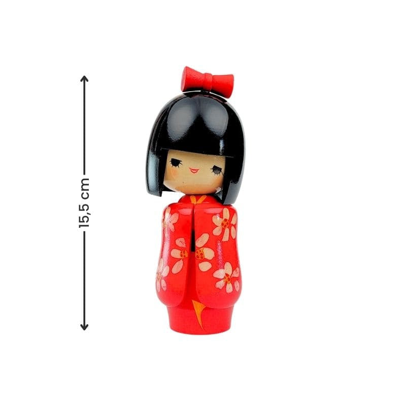 Kokeshi docka i trä