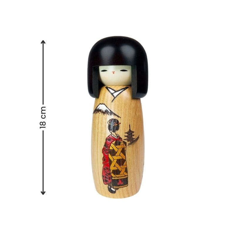 Kokeshi Geisha docka