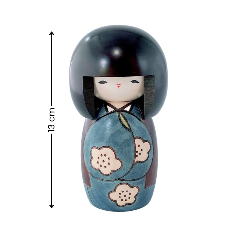 Kokeshi Kōjitsu Blue Doll