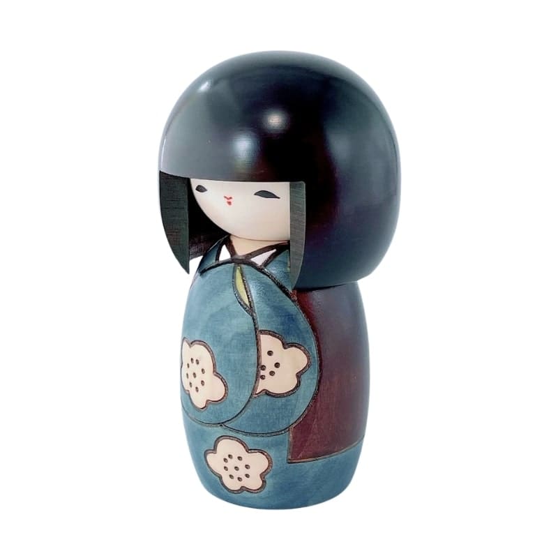 Kokeshi Kōjitsu Blue Doll