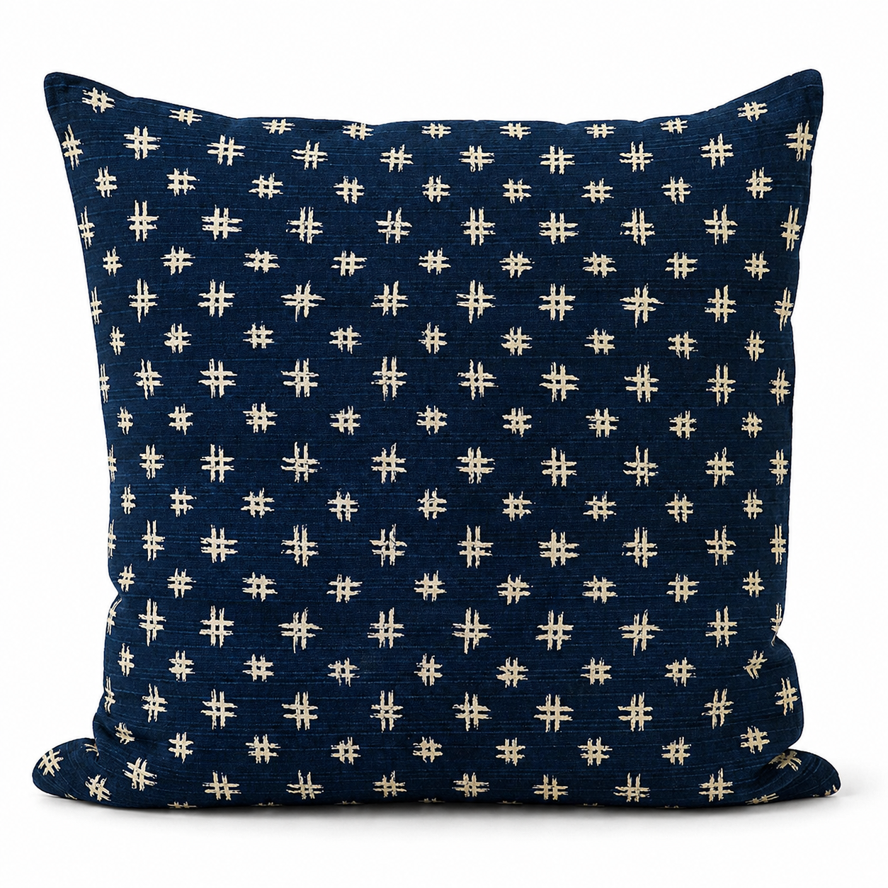 Kuddfodral Japanskt Blått Motiv Igeta – 50x50 cm