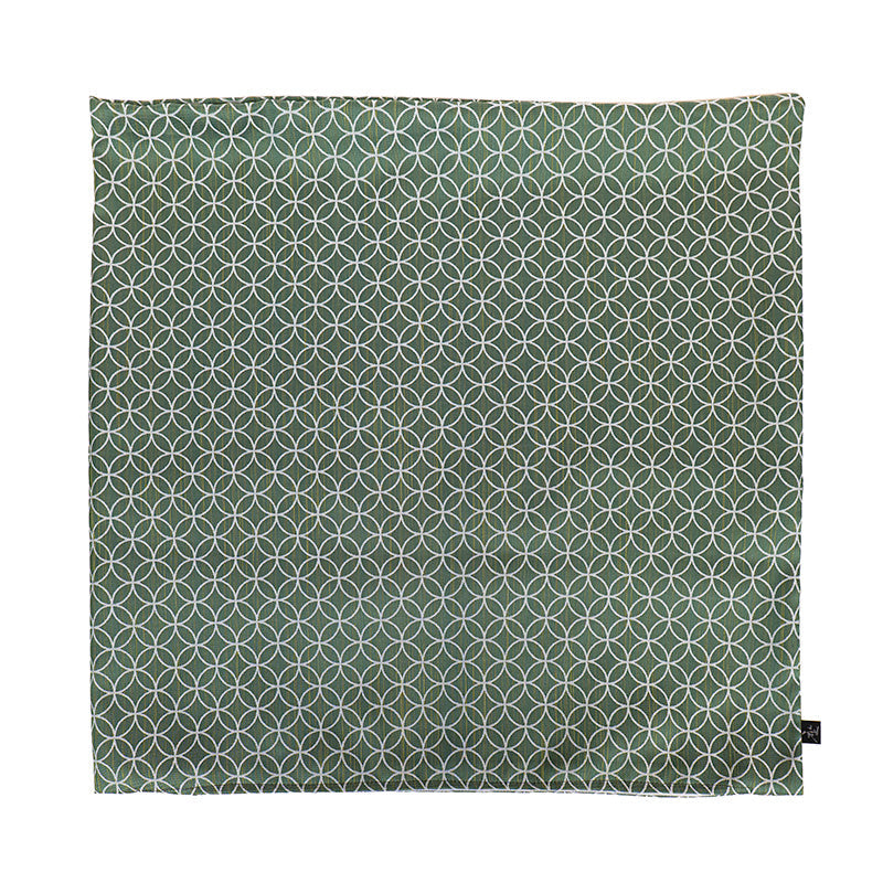 Kuddfodral Japanskt Motiv Shippo Grönt – 50x50 cm