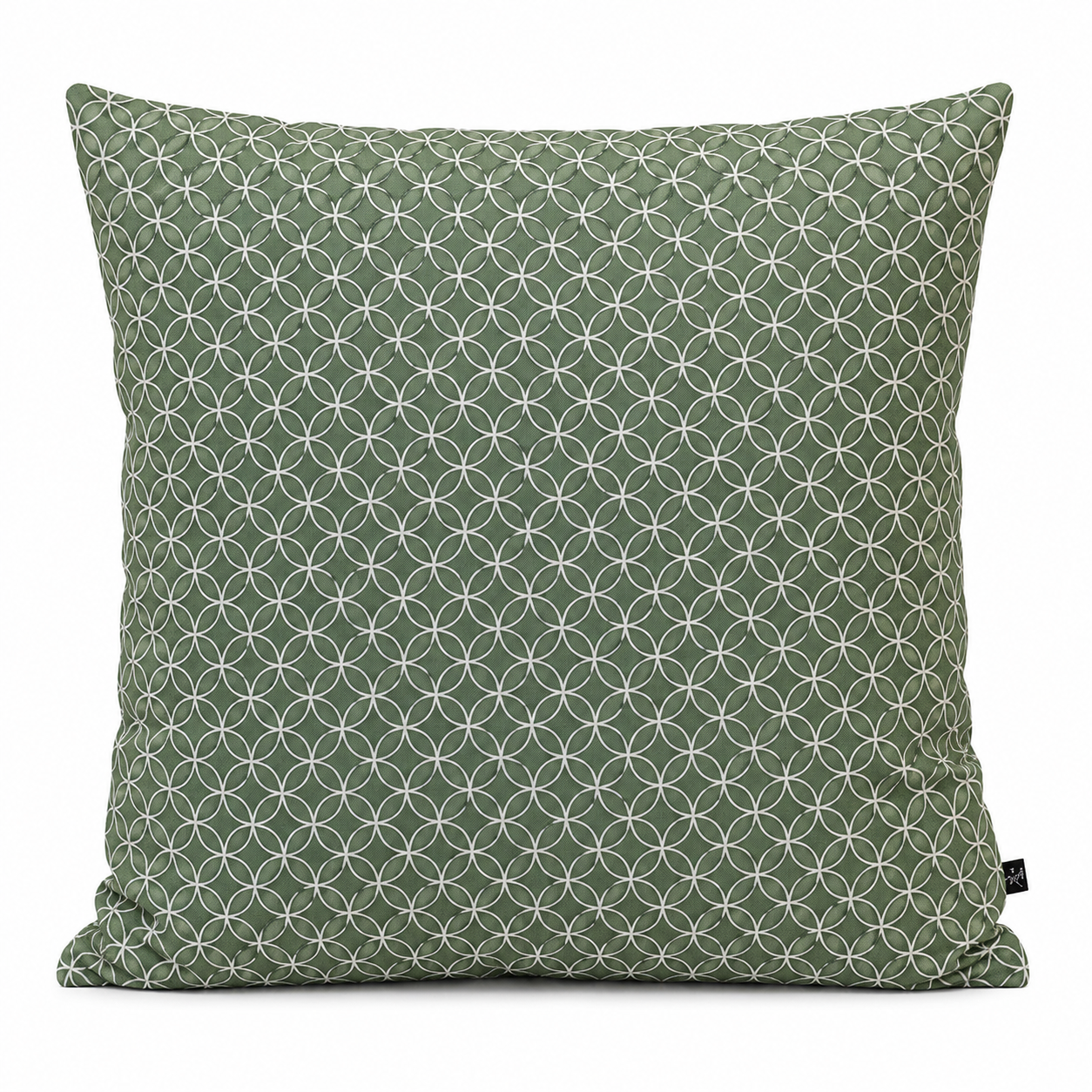 Kuddfodral Japanskt Motiv Shippo Grönt – 50x50 cm