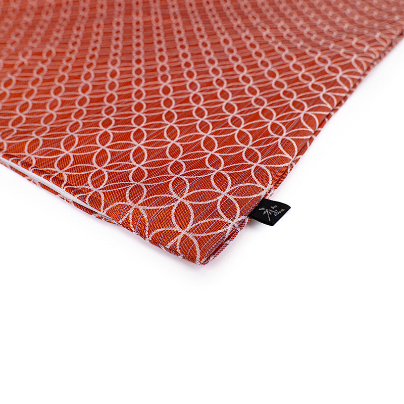 Kuddfodral Japanskt Motiv Shippo Orange – 50x50 cm