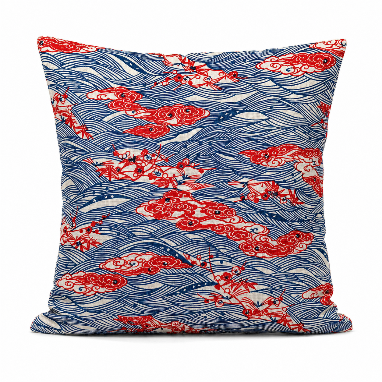 Kuddfodral Japanskt Motiv Shōchikubai – 45x45 cm