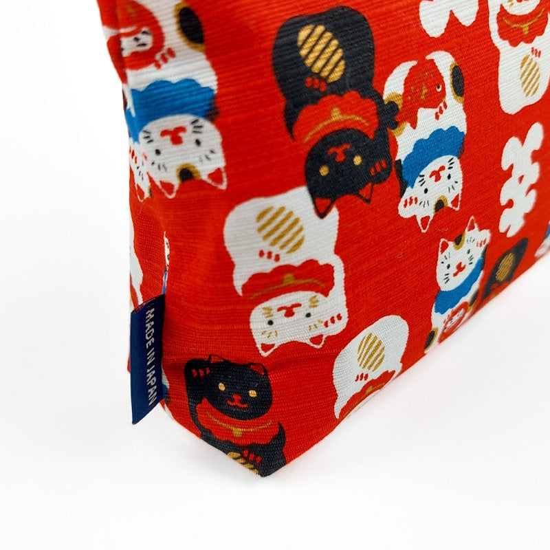 Maneki Neko japansk koppling röd