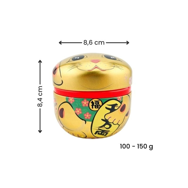 Maneki Neko Teask i guldmetall