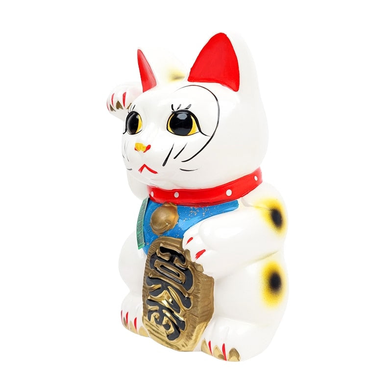 Maneki Neko Vit Seto 21 cm