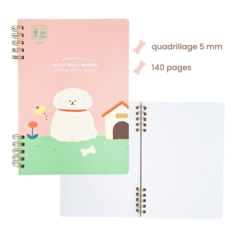 Mofu Mofu Wanko Spiral anteckningsbok