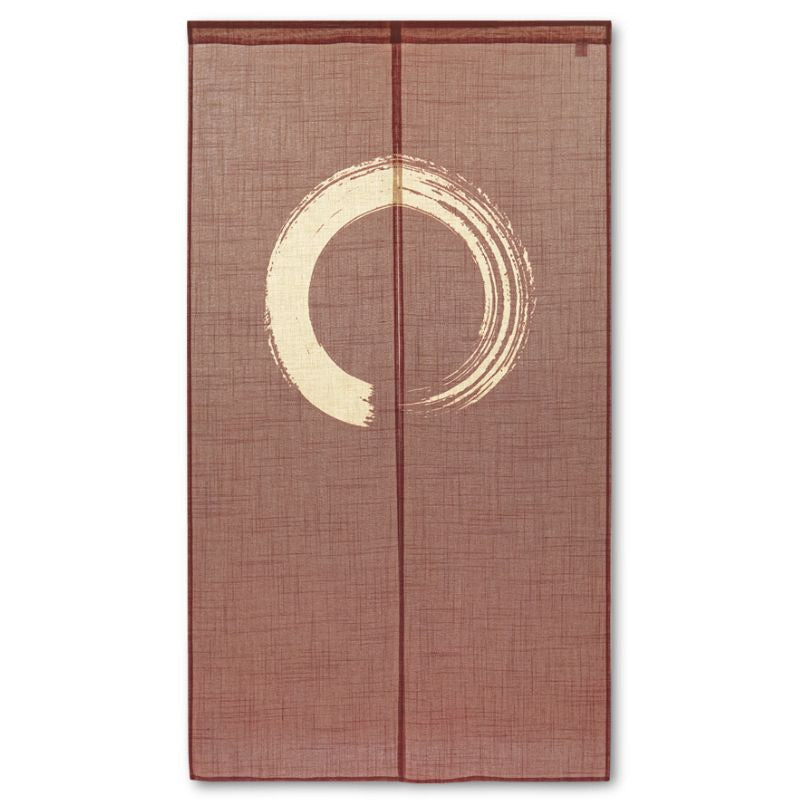 Noren Japansk Enso Brun 85 x 150 cm