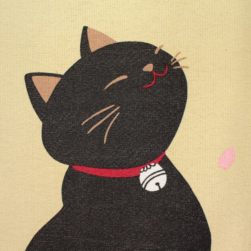 Noren Japansk Sakura Neko 85 x 150 cm
