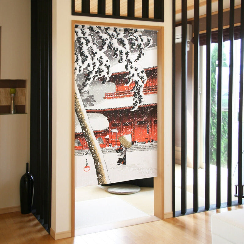 Noren Japansk snö 85 x 150 cm