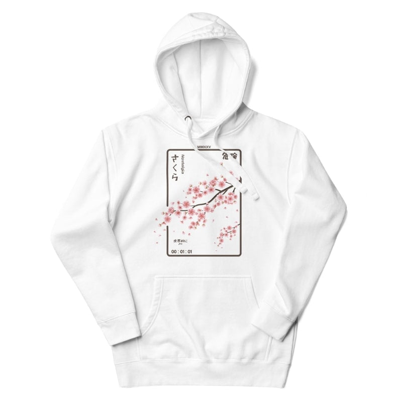Nostalgia japansk sweatshirt S / Blanc