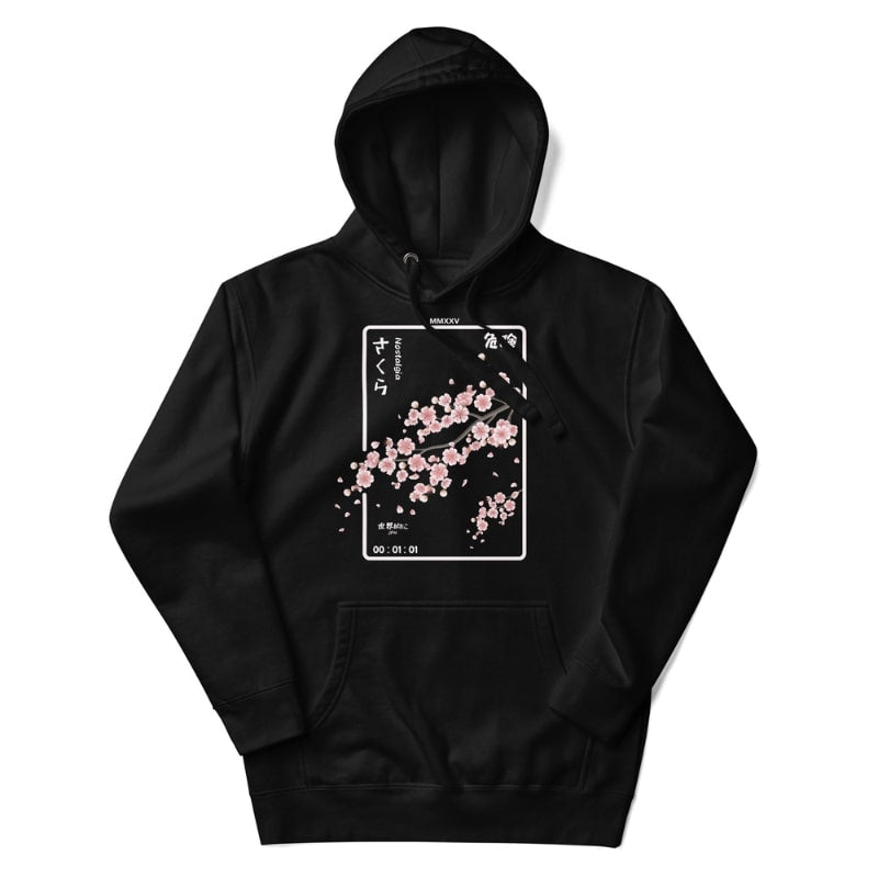 Nostalgia japansk sweatshirt S / Noir