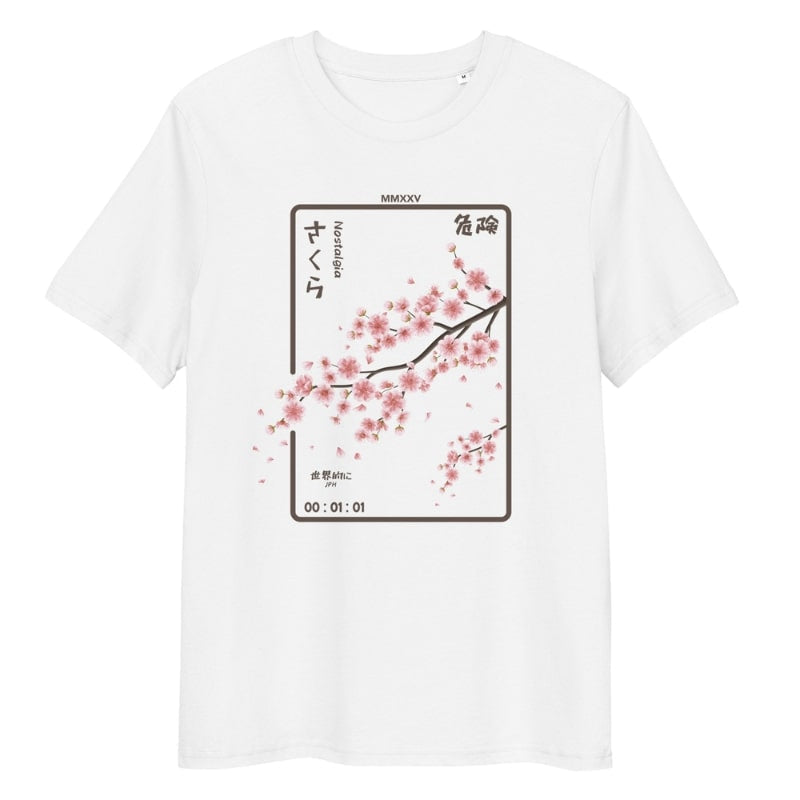 Nostalgia Japansk T shirt S / Blanc