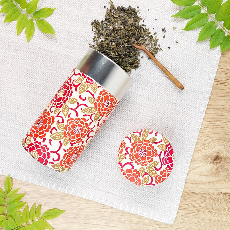 Orange Washi Tea Box