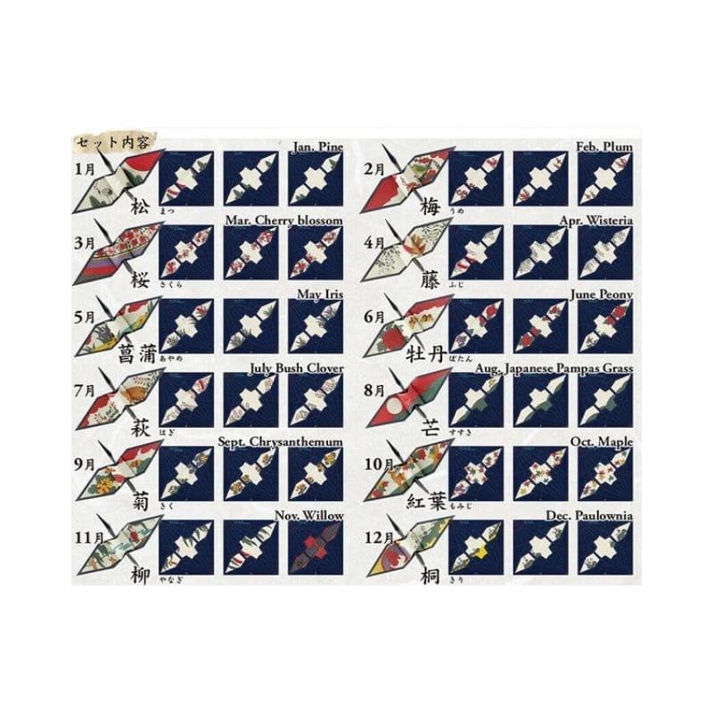 Origami pappersvikning Trana Hanafuda