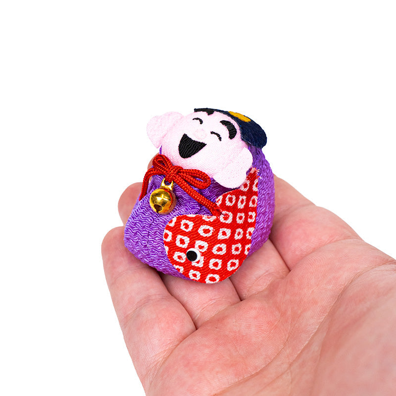 Otedama-docka Japansk Chirimen Ebisu