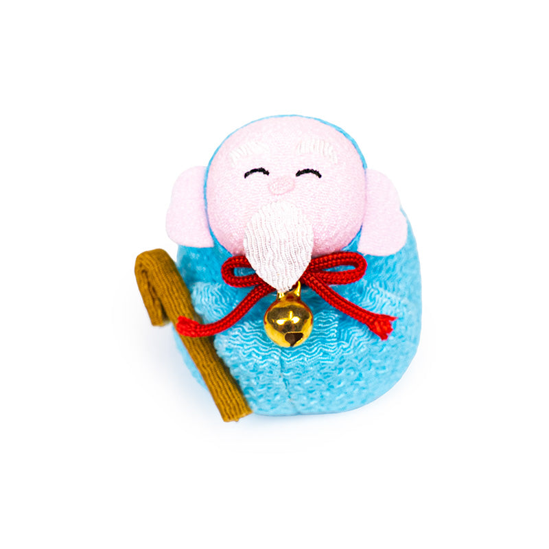 Otedama-docka Japansk Chirimen Fukurokuju