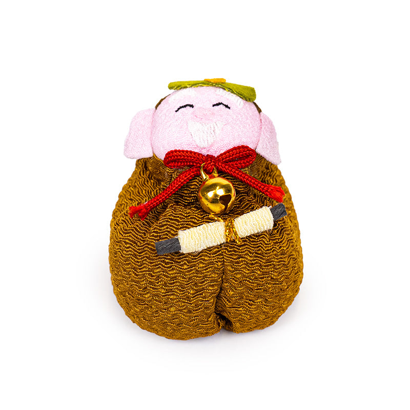 Otedama-docka Japansk Chirimen Jurojin