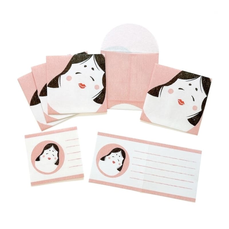 Pochibumi Otafuku brevpapper set