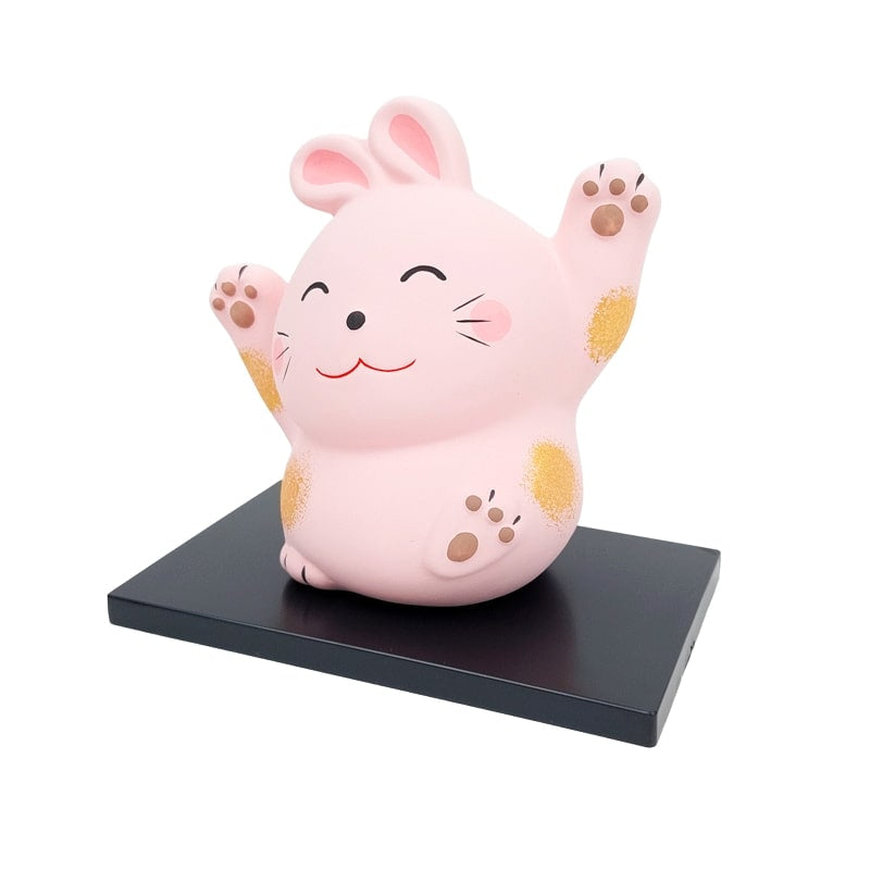 Positiv energi japansk kaninfigur