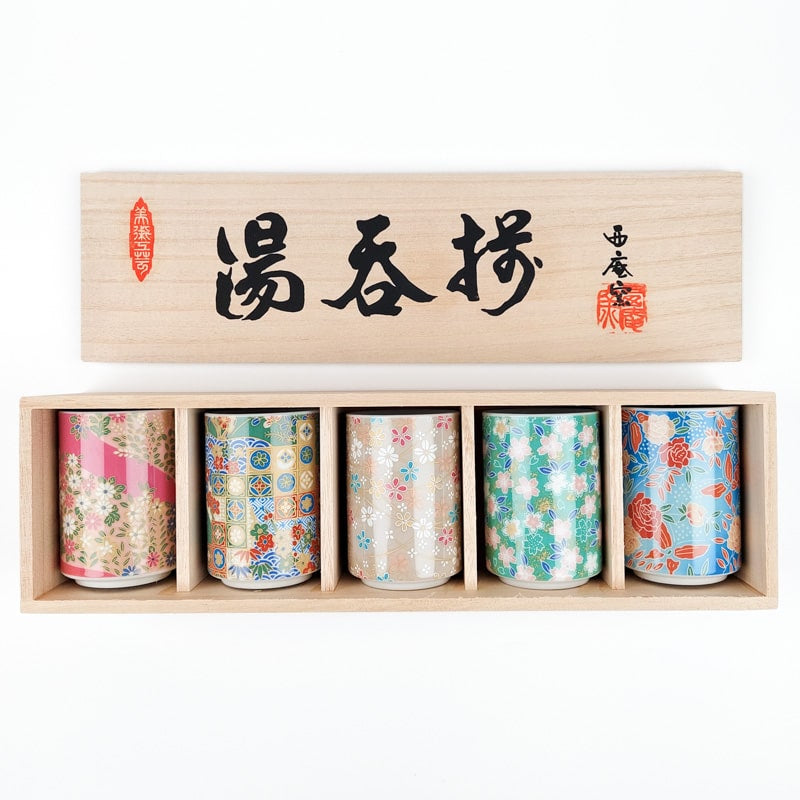 Presentförpackning med japanska tekoppar