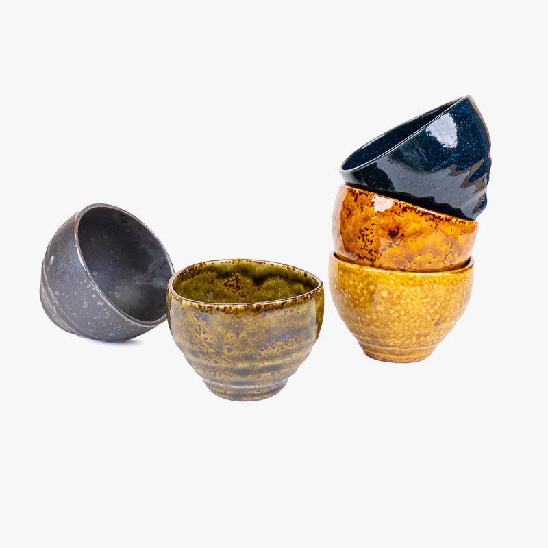 Presentset med 5 japanska koppar Hannari