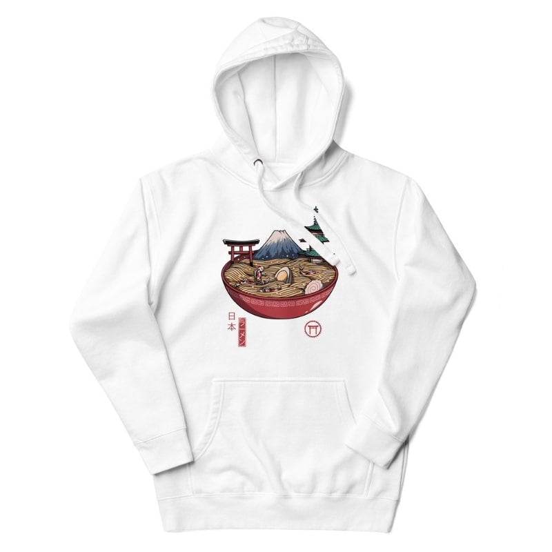 Ramen Life Japansk sweatshirt S / Blanc
