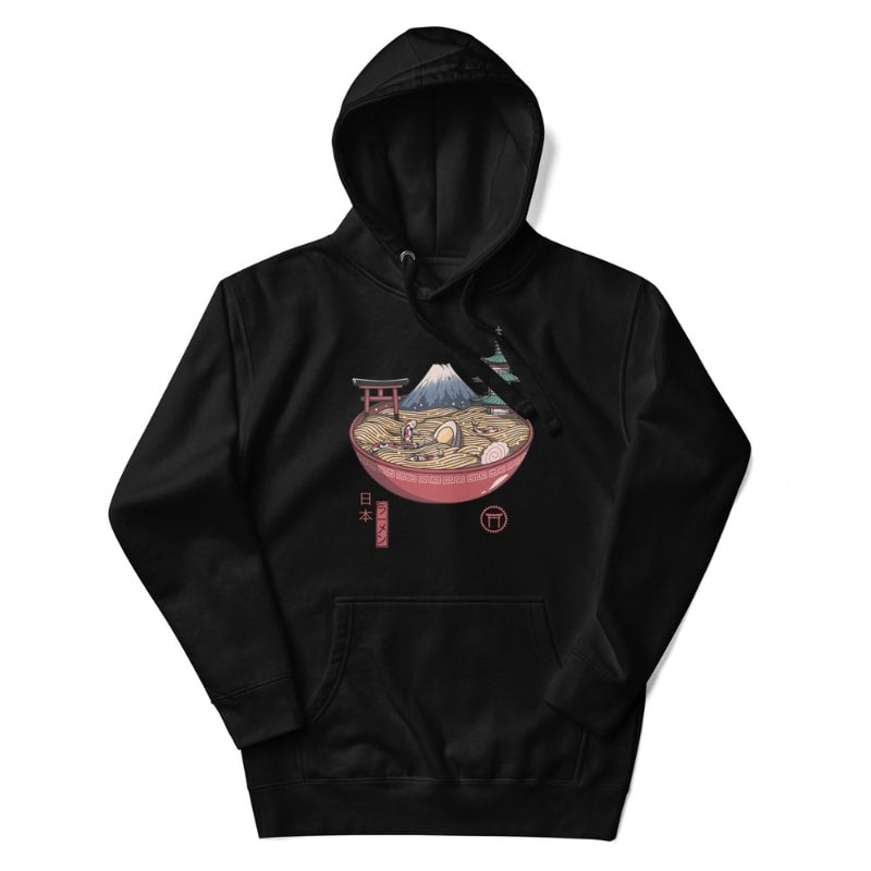 Ramen Life Japansk sweatshirt S / Noir